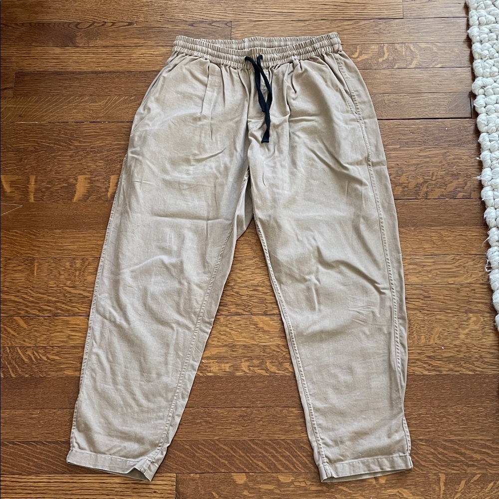 3sixteen Tan Drawstring Cotton Pants